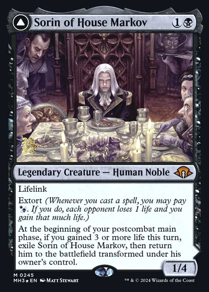 Card image of Sorin of House Markov / Sorin, Ravenous Neonate