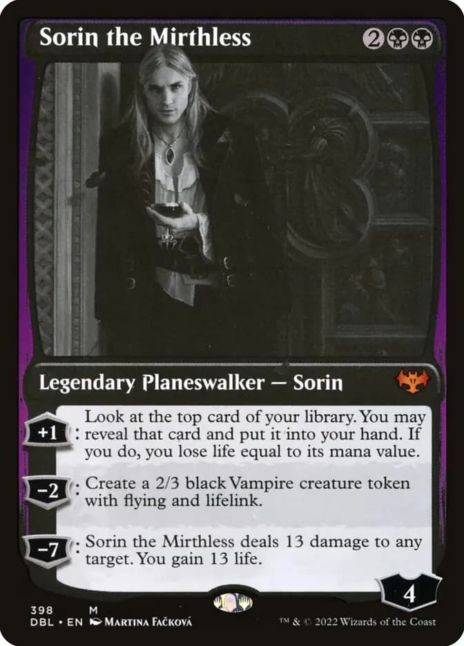 Card image of Sorin the Mirthless