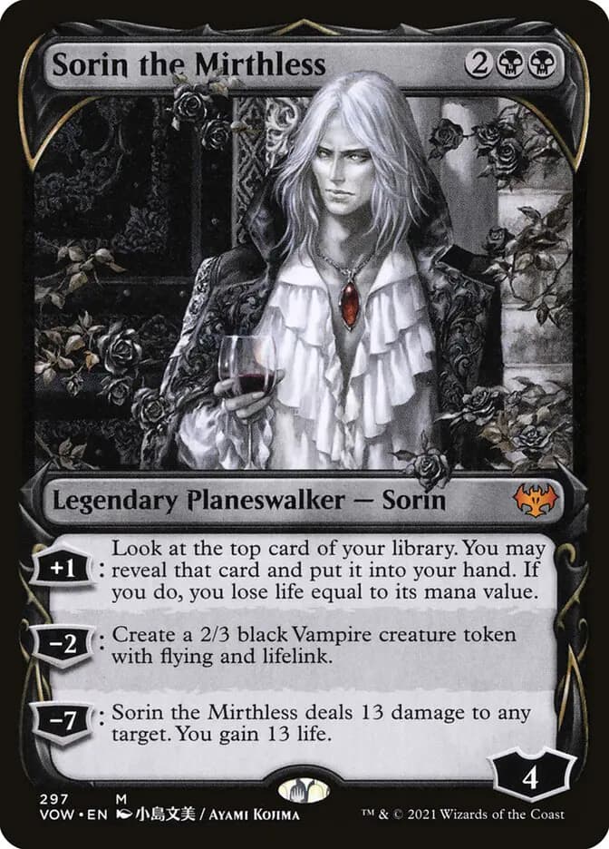 Card image of Sorin the Mirthless
