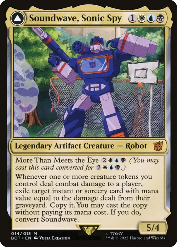 Card image of Soundwave, Sonic Spy / Soundwave, Superior Captain