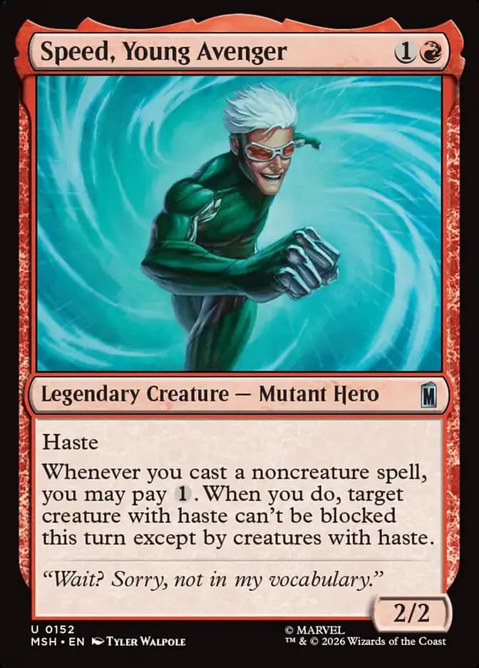 Card image of Speed, Young Avenger