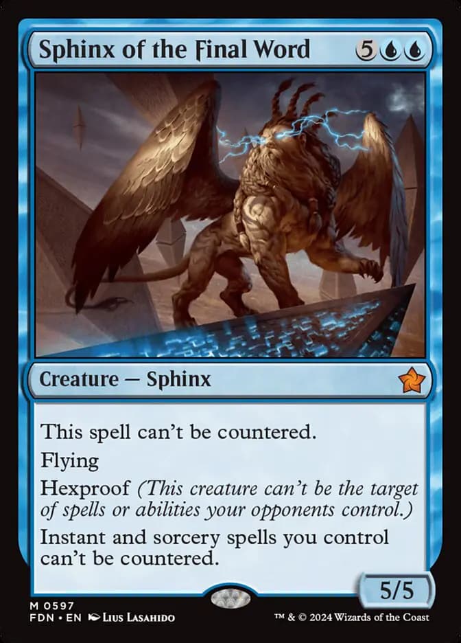 Card image of Sphinx of the Final Word