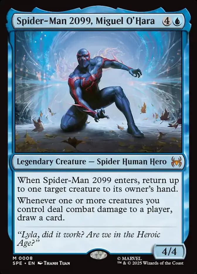 Card image of Spider-Man 2099, Miguel O'Hara