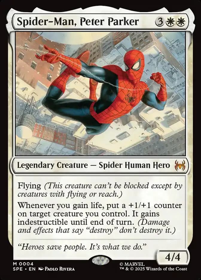 Card image of Spider-Man, Peter Parker