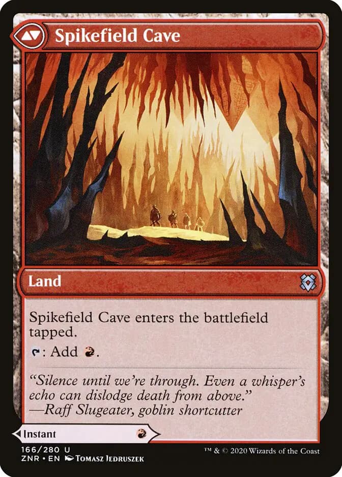 Card image of Spikefield Hazard / Spikefield Cave
