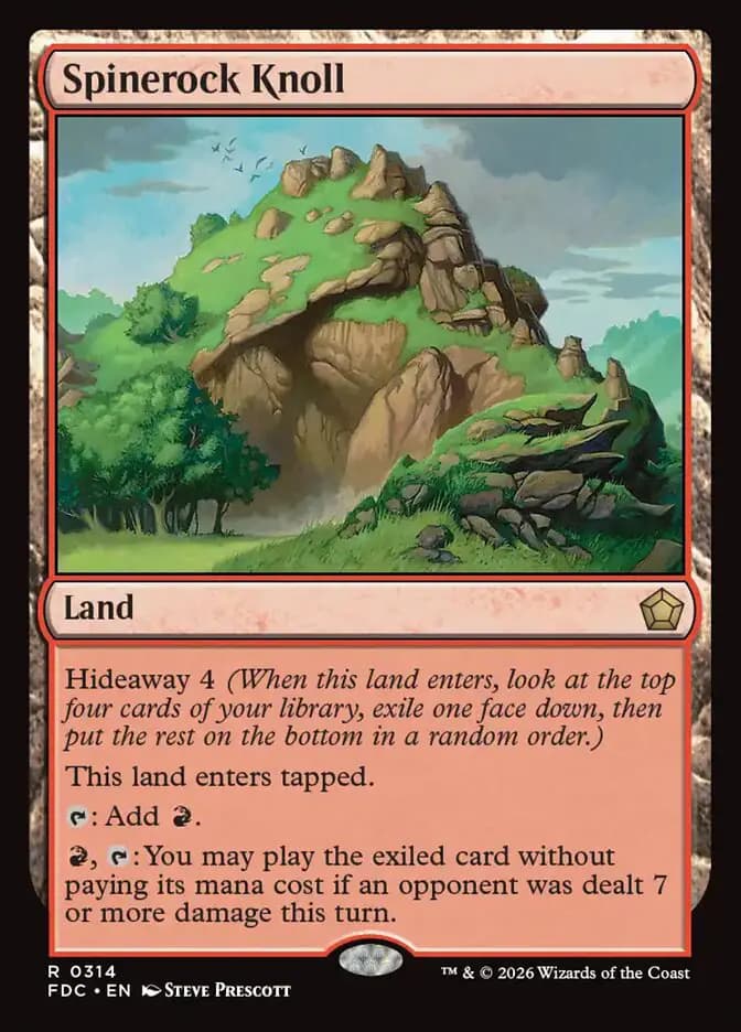 Card image of Spinerock Knoll