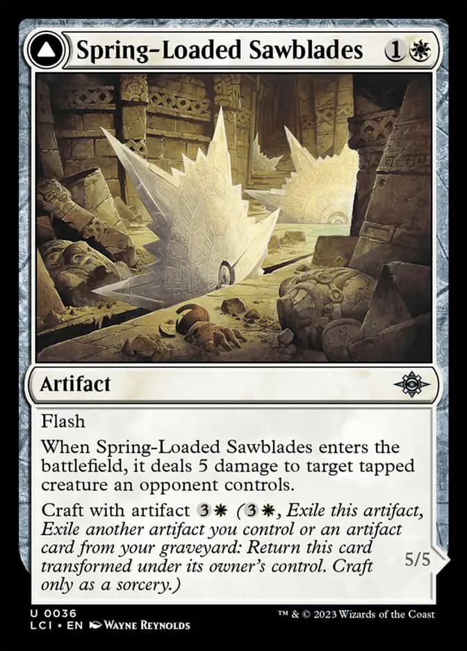 Card image of Spring-Loaded Sawblades / Bladewheel Chariot