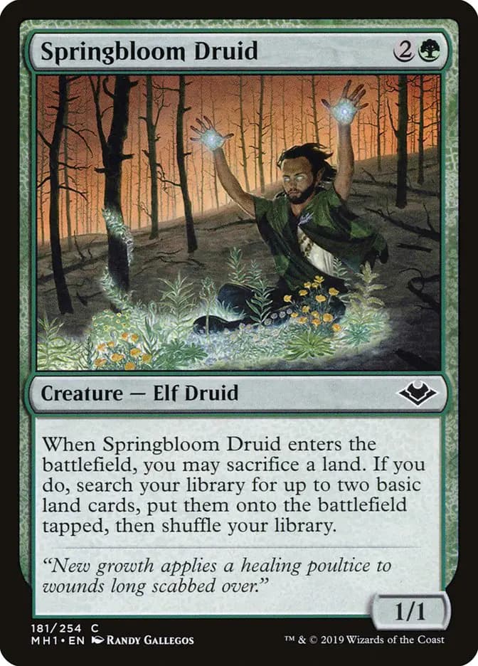 Card image of Springbloom Druid