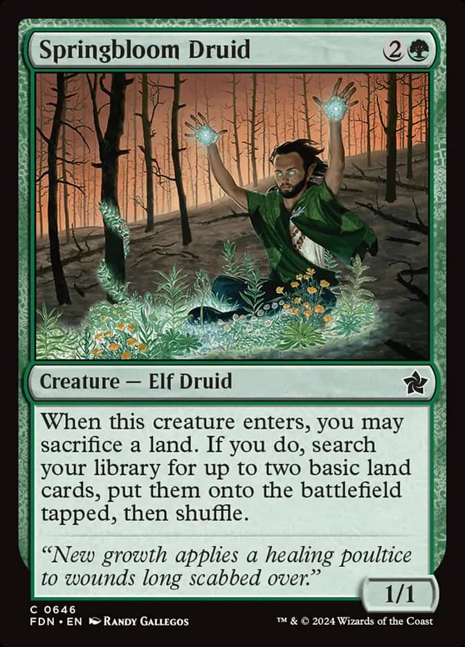 Card image of Springbloom Druid