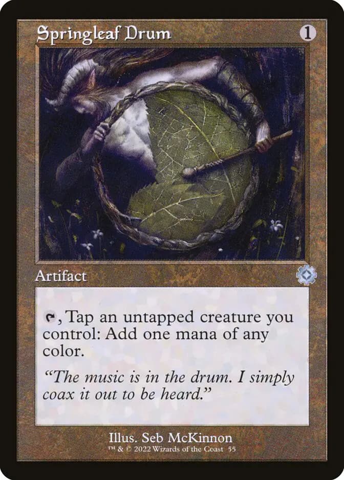 Card image of Springleaf Drum