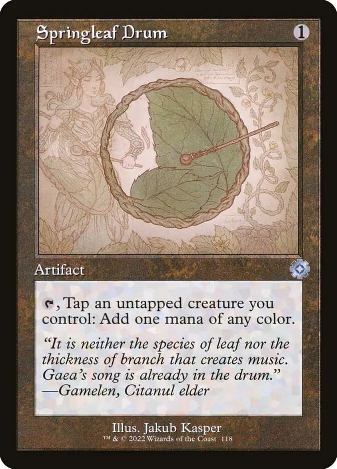 Card image of Springleaf Drum