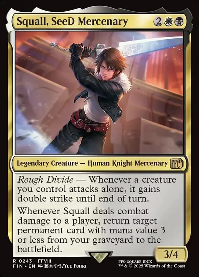 Card image of Squall, SeeD Mercenary
