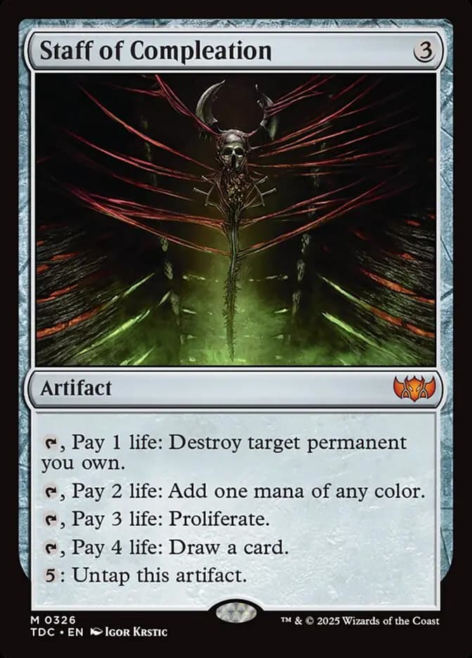 Card image of Staff of Compleation