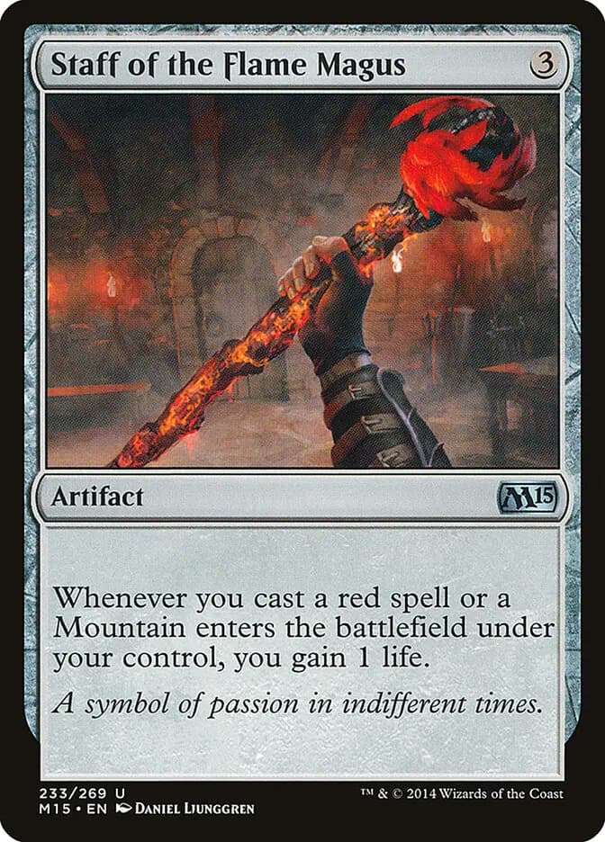 Card image of Staff of the Flame Magus