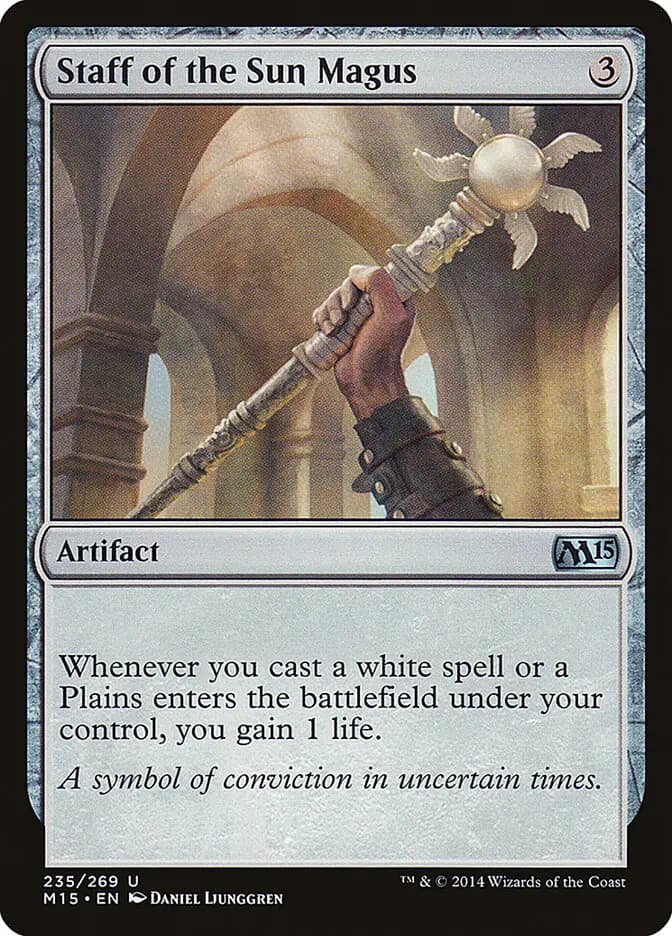 Card image of Staff of the Sun Magus