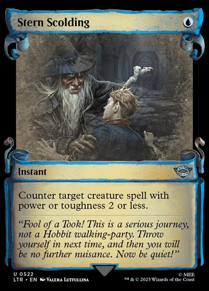 Card image of Stern Scolding