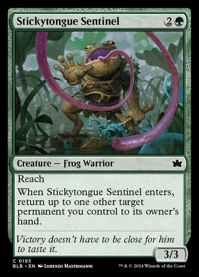 Card image of Stickytongue Sentinel