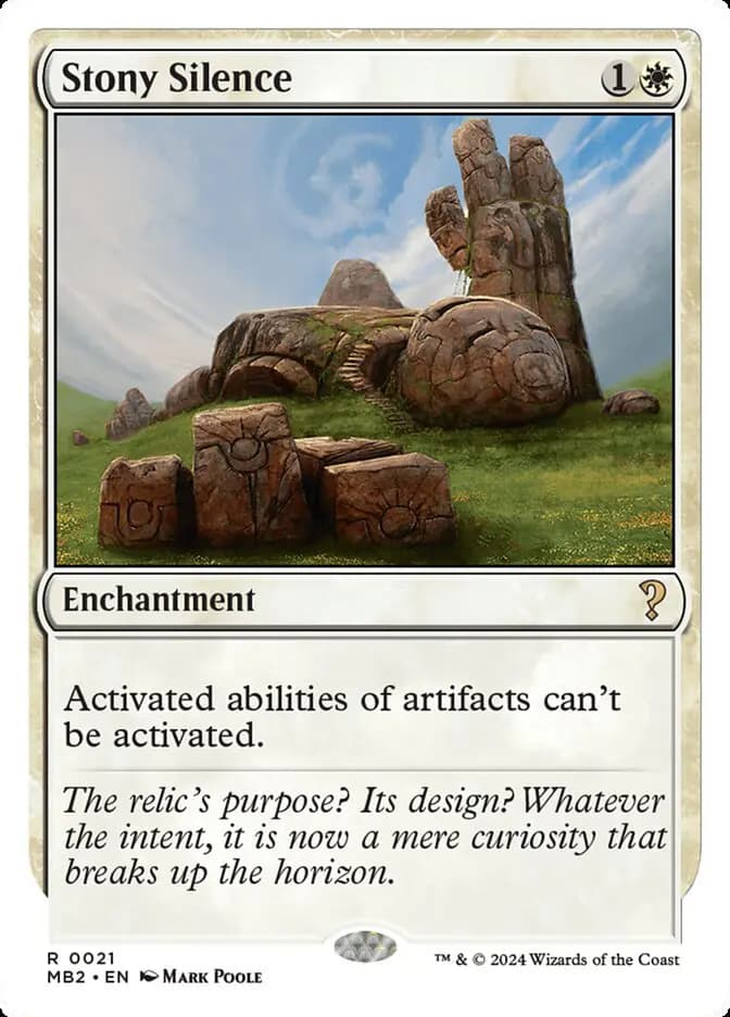 Card image of Stony Silence