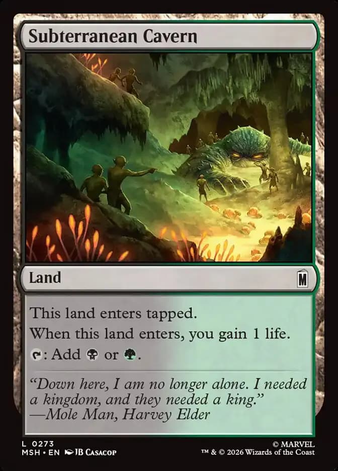 Card image of Subterranean Cavern