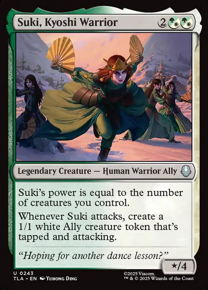 Card image of Suki, Kyoshi Warrior