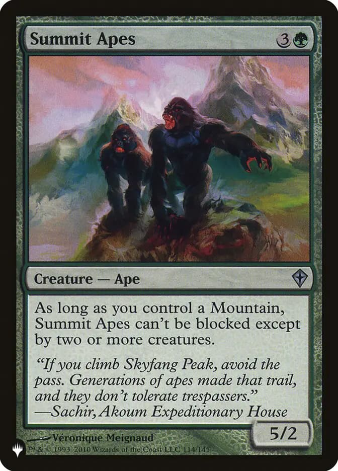 Card image of Summit Apes