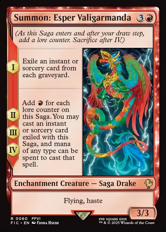 Card image of Summon: Esper Valigarmanda