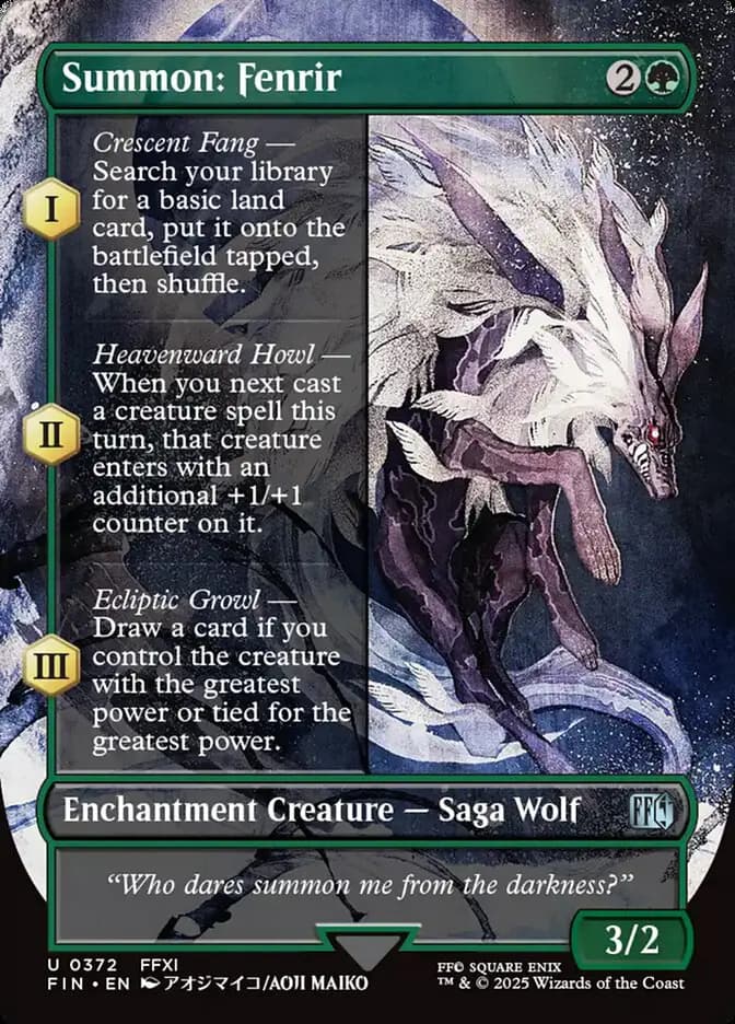 Card image of Summon: Fenrir
