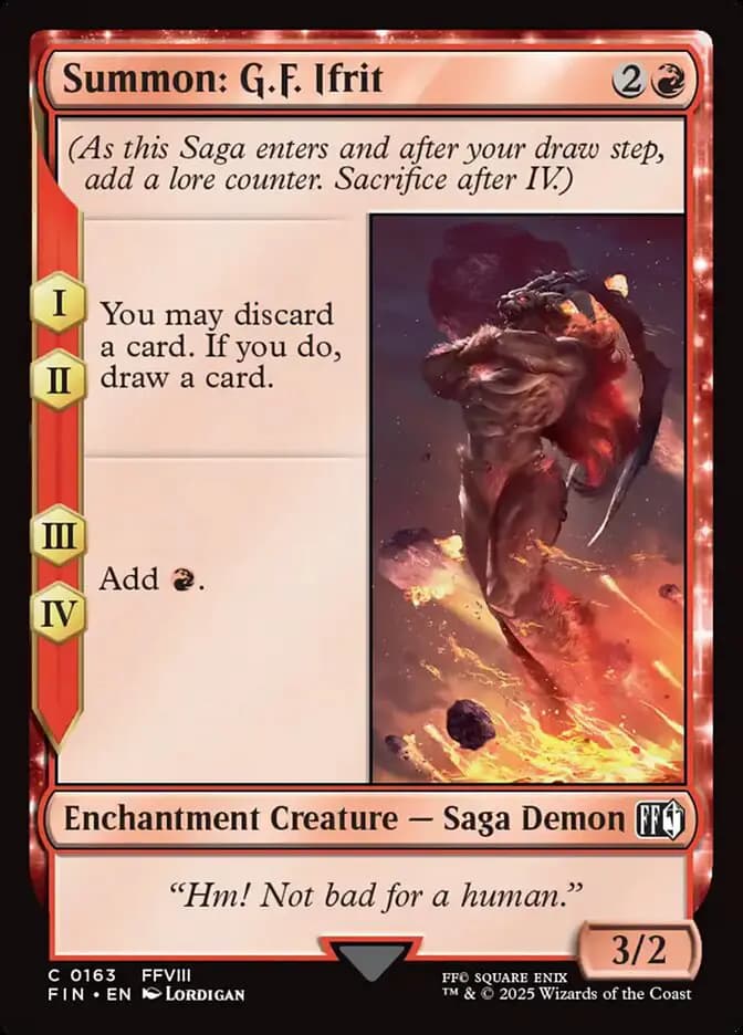 Card image of Summon: G.F. Ifrit
