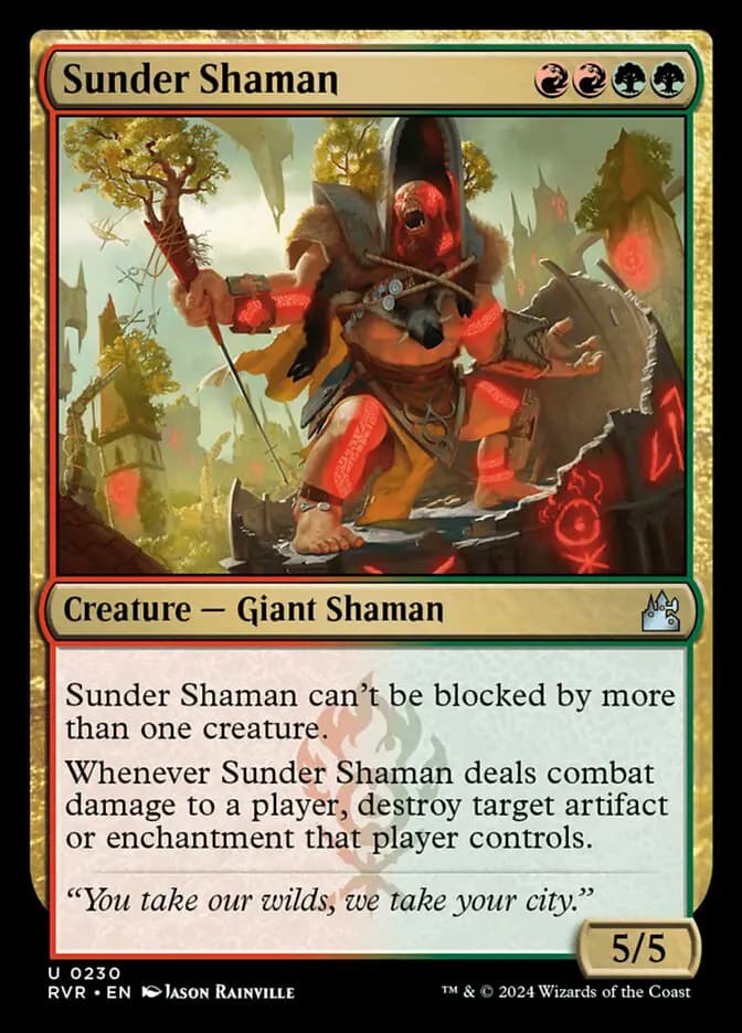 Card image of Sunder Shaman