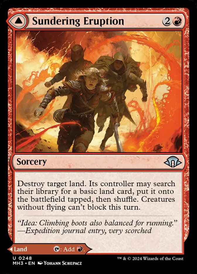 Card image of Sundering Eruption / Volcanic Fissure