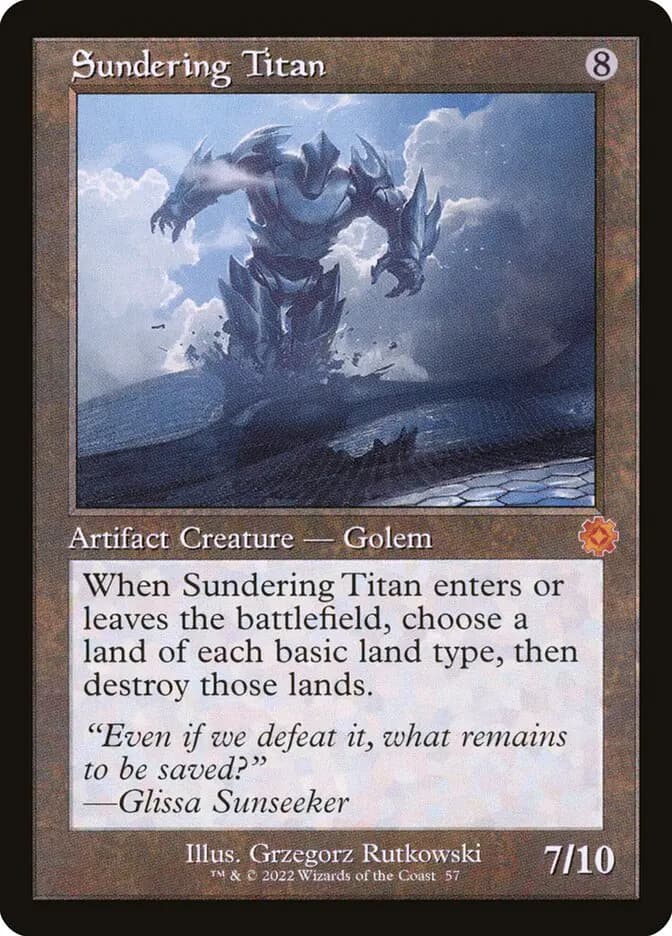 Card image of Sundering Titan