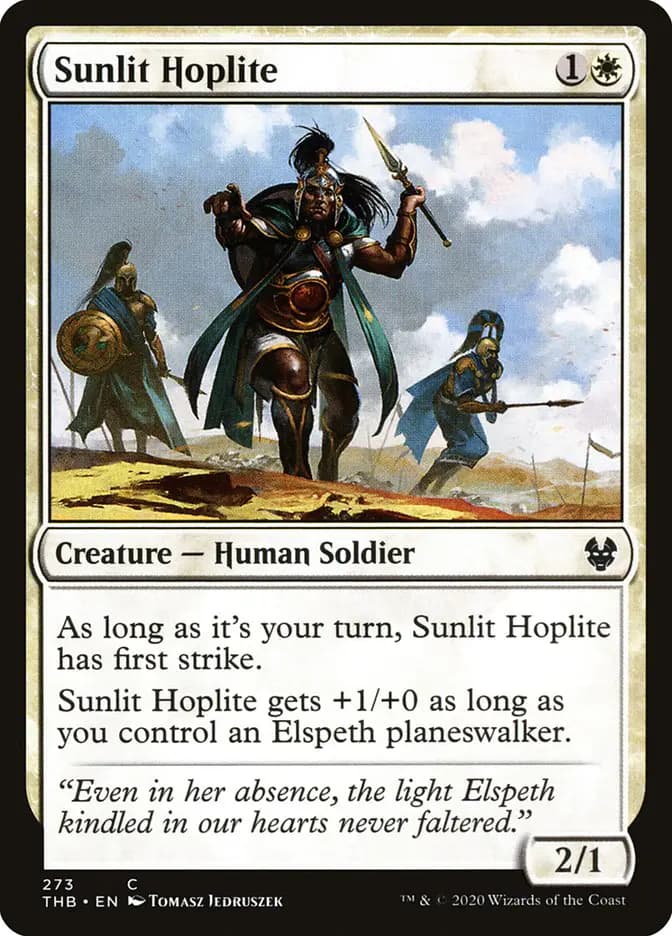 Card image of Sunlit Hoplite