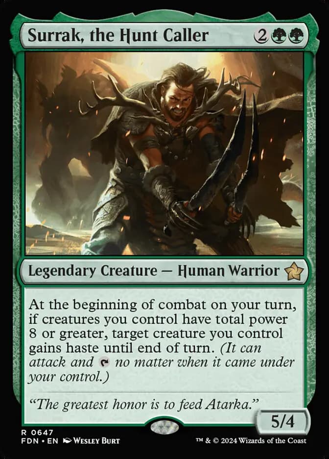 Card image of Surrak, the Hunt Caller