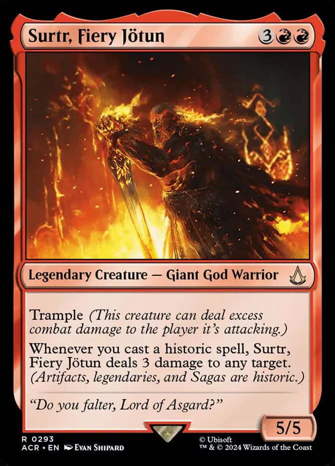 Card image of Surtr, Fiery Jötun