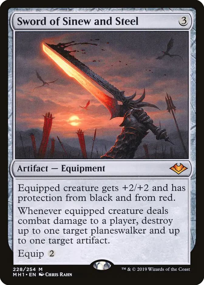 Card image of Sword of Sinew and Steel