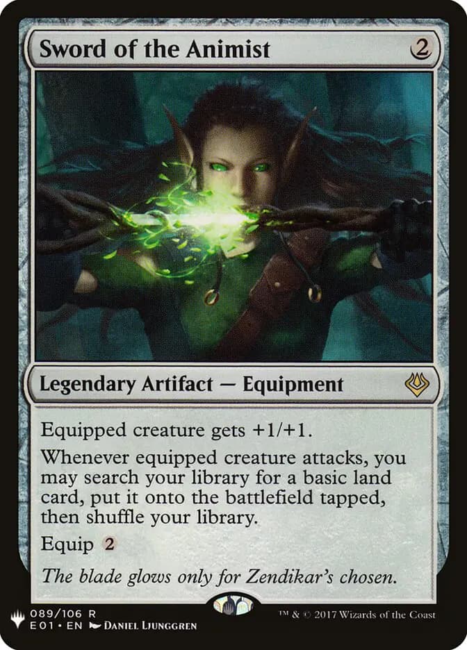 Card image of Sword of the Animist