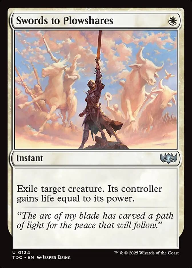 Card image of Swords to Plowshares