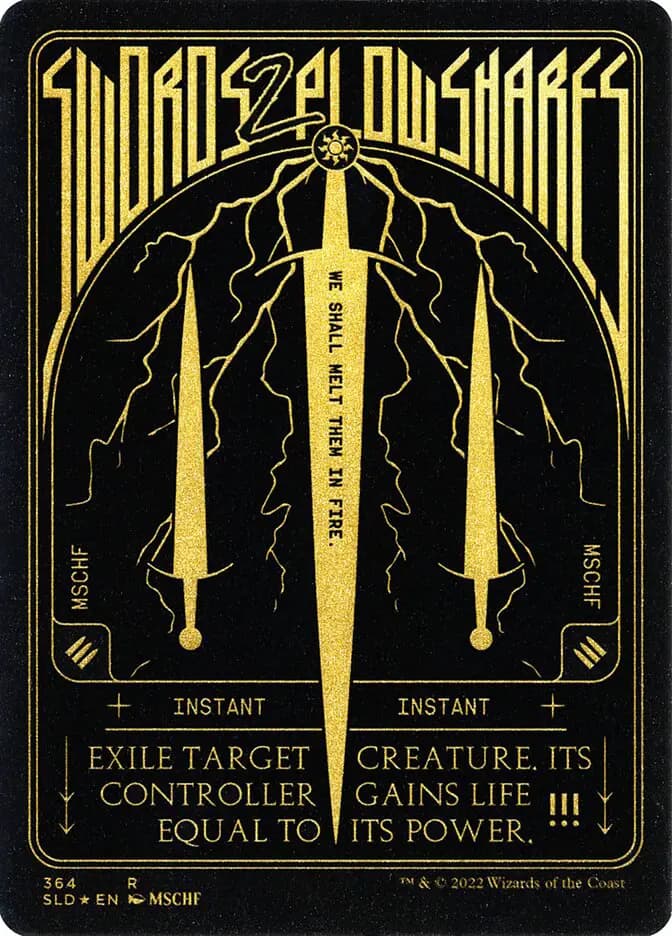 Card image of Swords to Plowshares