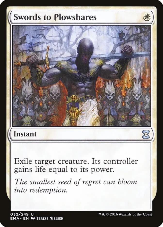 Card image of Swords to Plowshares