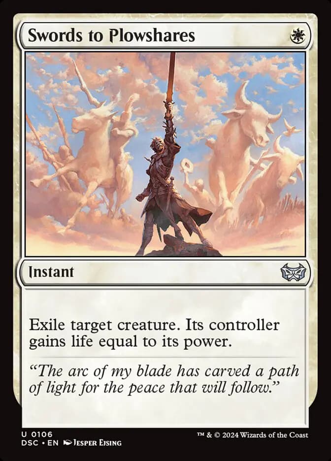 Card image of Swords to Plowshares