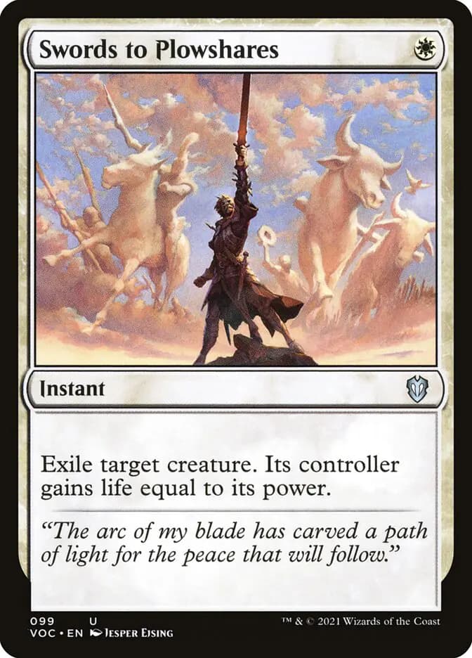 Card image of Swords to Plowshares