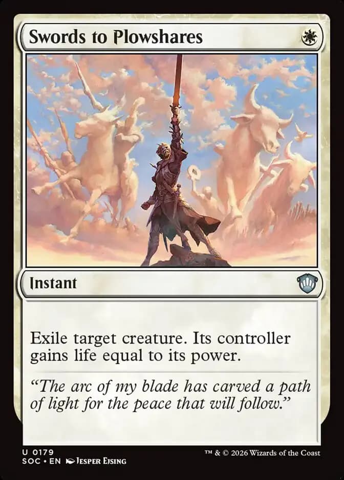 Card image of Swords to Plowshares