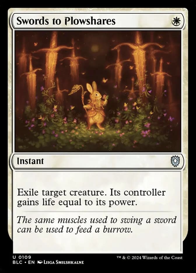 Card image of Swords to Plowshares