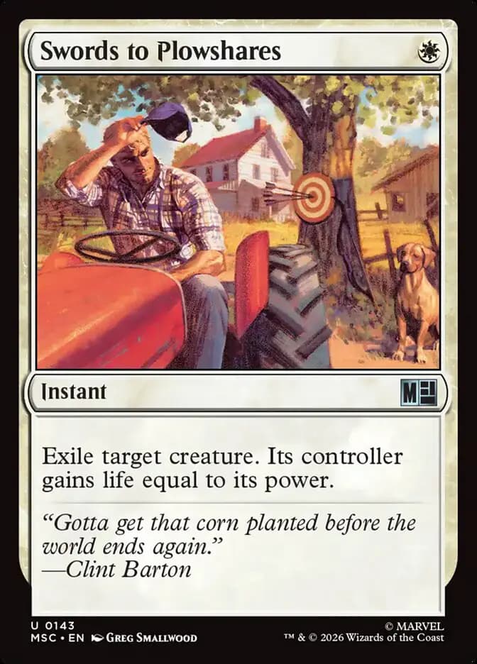 Card image of Swords to Plowshares