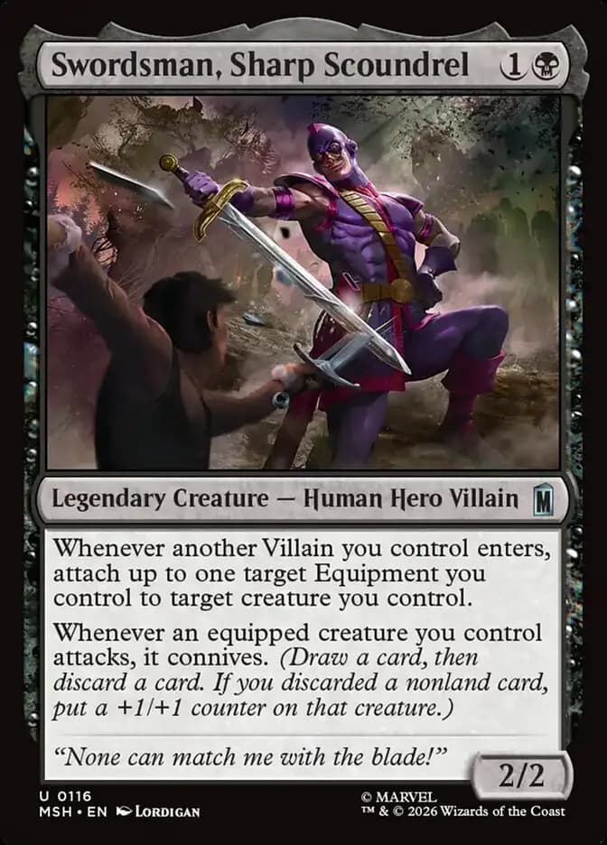 Card image of Swordsman, Sharp Scoundrel