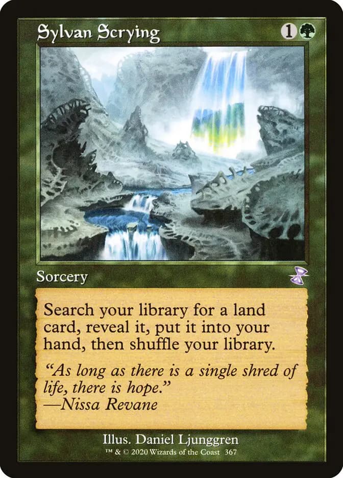 Card image of Sylvan Scrying