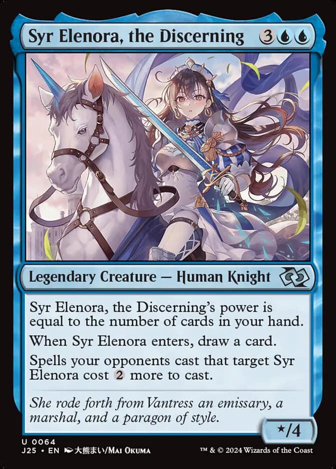 Card image of Syr Elenora, the Discerning