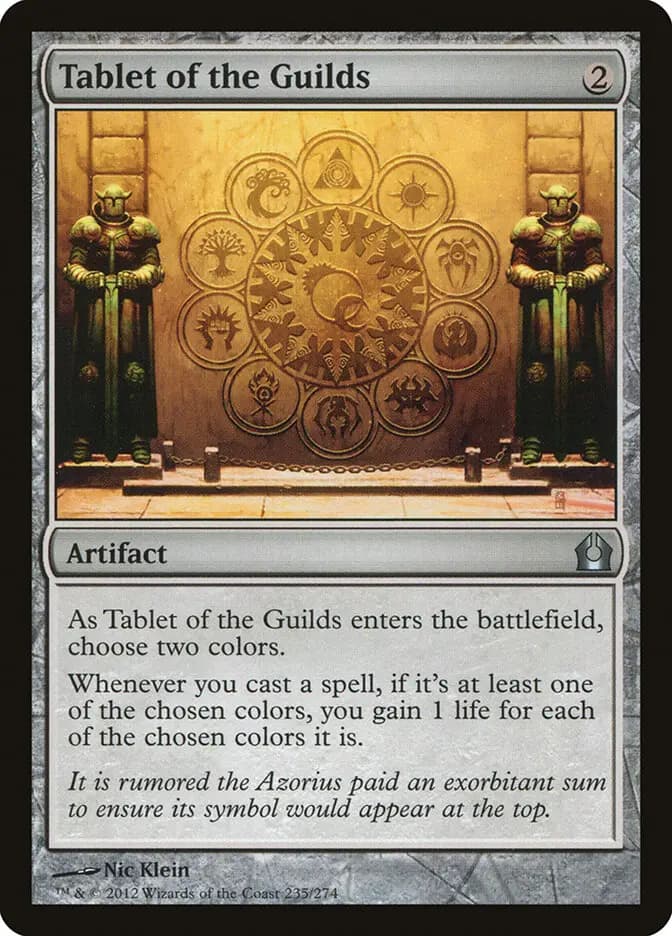 Card image of Tablet of the Guilds