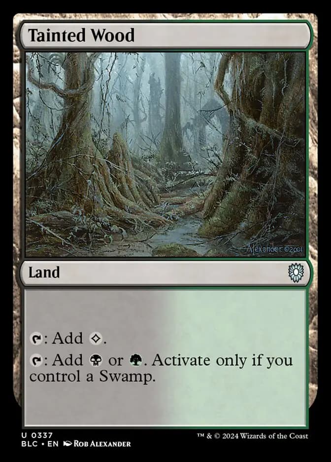 Card image of Tainted Wood