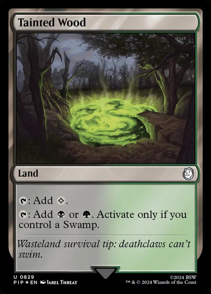 Card image of Tainted Wood
